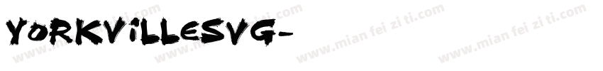 YorkvilleSVG字体转换