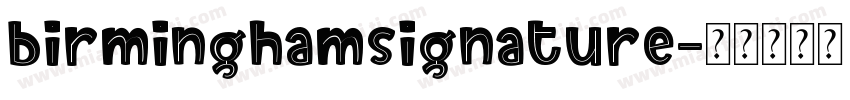 birminghamsignature字体转换