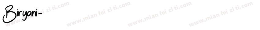 Biryani字体转换