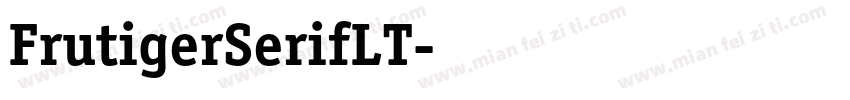 FrutigerSerifLT字体转换