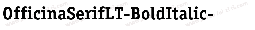 OfficinaSerifLT-BoldItalic字体转换