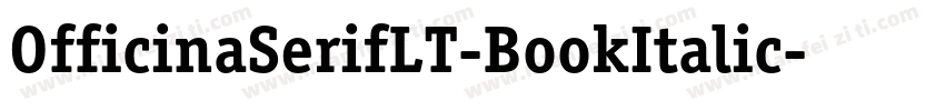 OfficinaSerifLT-BookItalic字体转换