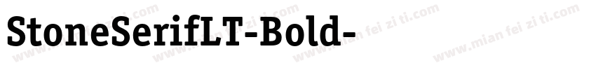 StoneSerifLT-Bold字体转换
