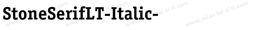 StoneSerifLT-Italic字体转换