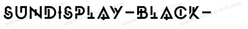 SunDisplay-Black字体转换
