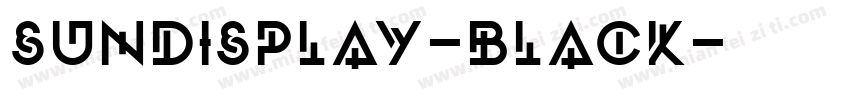 SunDisplay-Black字体转换