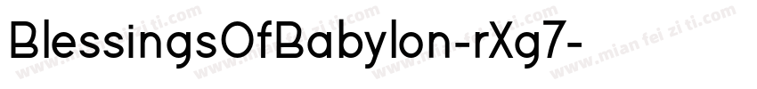 BlessingsOfBabylon-rXg7字体转换
