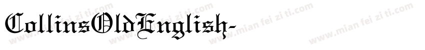 CollinsOldEnglish字体转换
