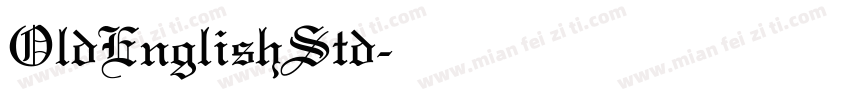 OldEnglishStd字体转换