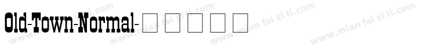 Old-Town-Normal字体转换