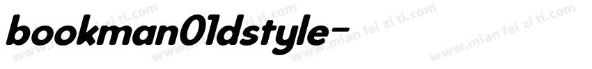bookman01dstyle字体转换