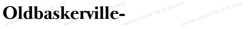 Oldbaskerville字体转换