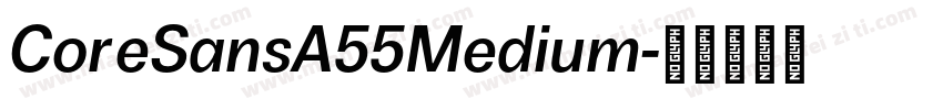 CoreSansA55Medium字体转换