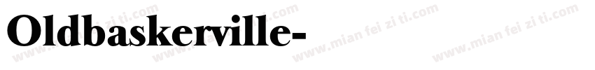 Oldbaskerville字体转换