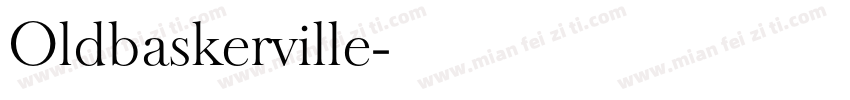 Oldbaskerville字体转换