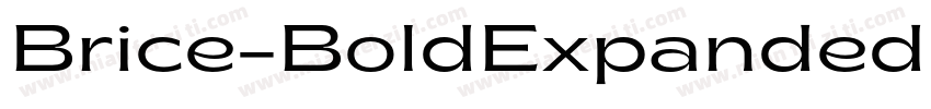 Brice-BoldExpandedBr字体转换