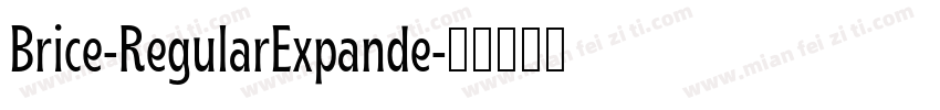 Brice-RegularExpande字体转换