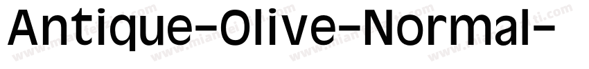 Antique-Olive-Normal字体转换