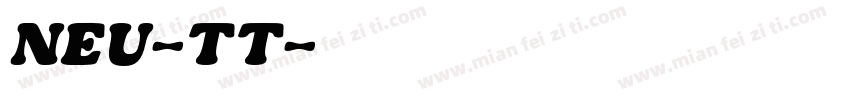 NEU-TT字体转换