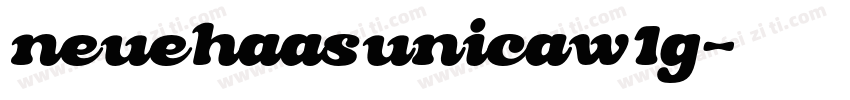 neuehaasunicaw1g字体转换