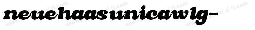 neuehaasunicawlg字体转换