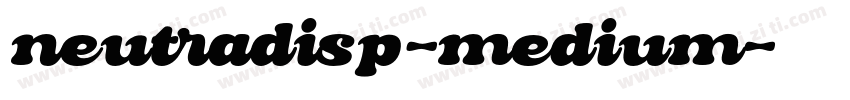 neutradisp-medium字体转换