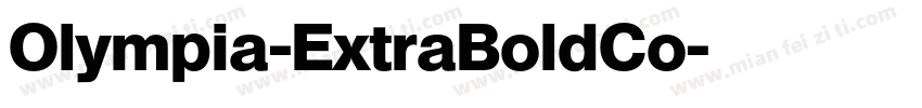 Olympia-ExtraBoldCo字体转换