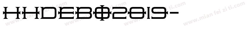 HHDEBO2019字体转换