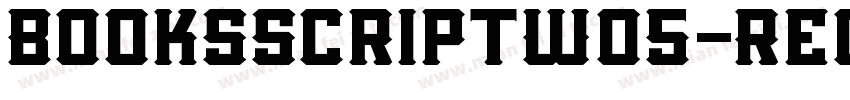 BooksScriptW05-Regul字体转换