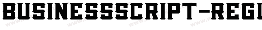 BusinessScript-Regul字体转换