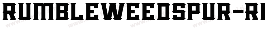 RumbleweedSpur-Regul字体转换