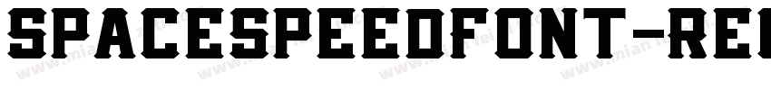 SpaceSpeedFont-Regul字体转换