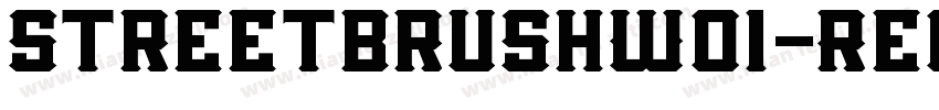 StreetbrushW01-Regul字体转换