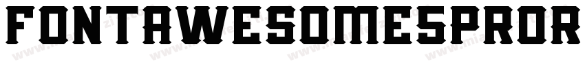 fontAwesome5ProRegul字体转换