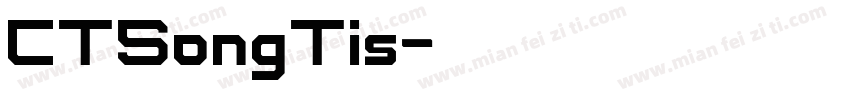 CTSongTis字体转换