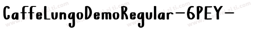 CaffeLungoDemoRegular-6PEY字体转换