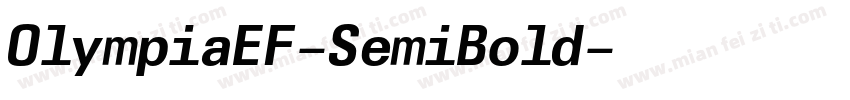 OlympiaEF-SemiBold字体转换