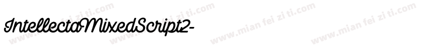 IntellectaMixedScript2字体转换