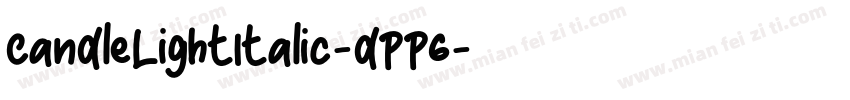 CandleLightItalic-dPP6字体转换