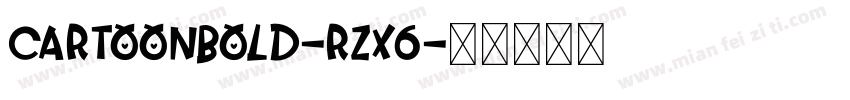 CartoonBold-Rzx6字体转换
