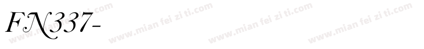 FN337字体转换