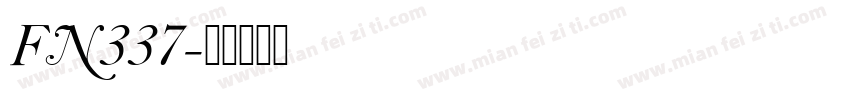 FN337字体转换