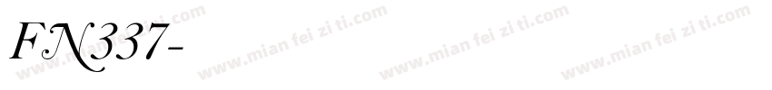 FN337字体转换