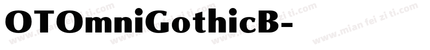 OTOmniGothicB字体转换