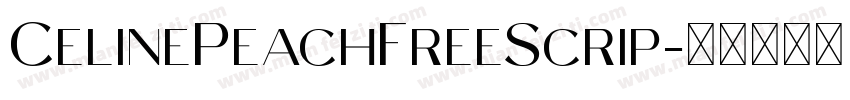 CelinePeachFreeScrip字体转换