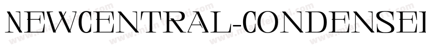 NewCentral-CondensedRegular字体转换