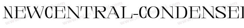 NewCentral-CondensedRegular字体转换