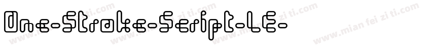 One-Stroke-Script-LE字体转换