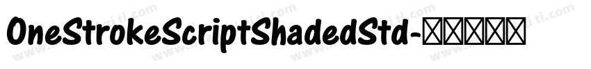 OneStrokeScriptShadedStd字体转换