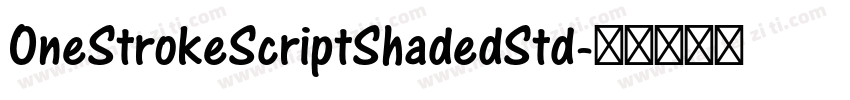 OneStrokeScriptShadedStd字体转换